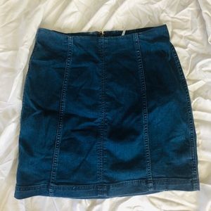 Denim Free People Skirt